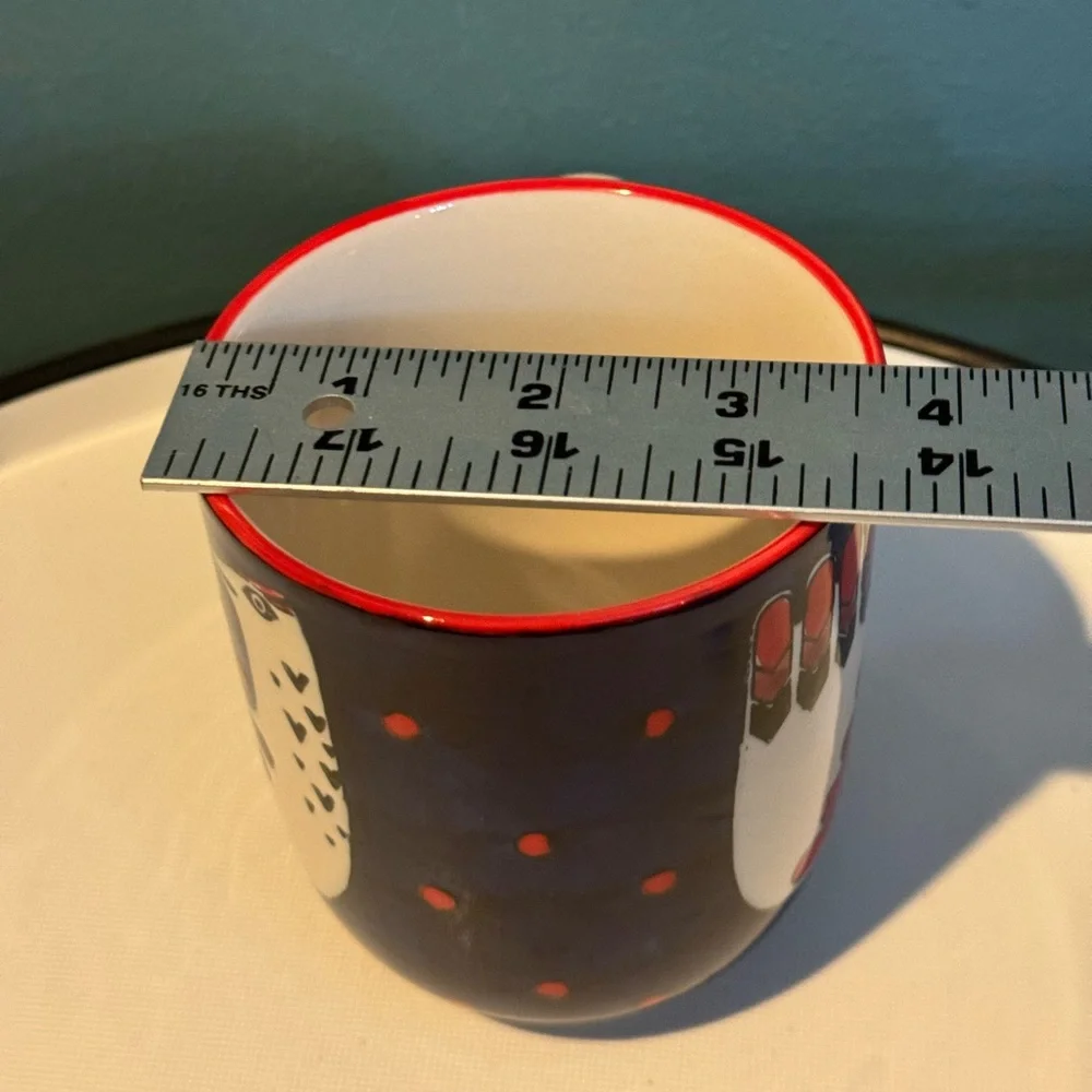 NWOT West Elm Colorful Hand Painted Bird Design Mug